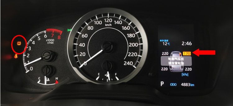 胎壓警告燈突然點(diǎn)亮，怎么辦？